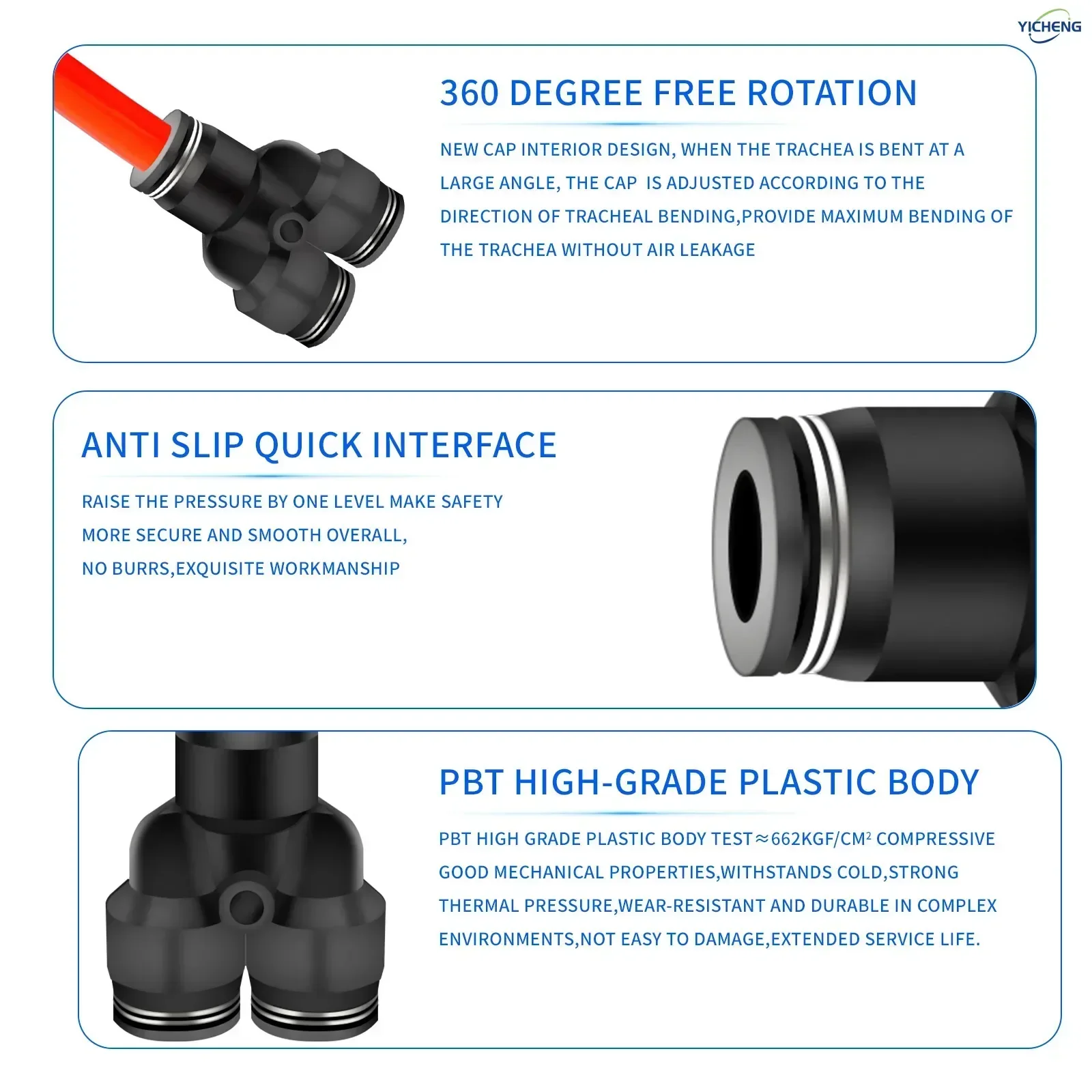 10MM ID Hose Connector Y Split – Push Fit Connector Bewertung und Preis