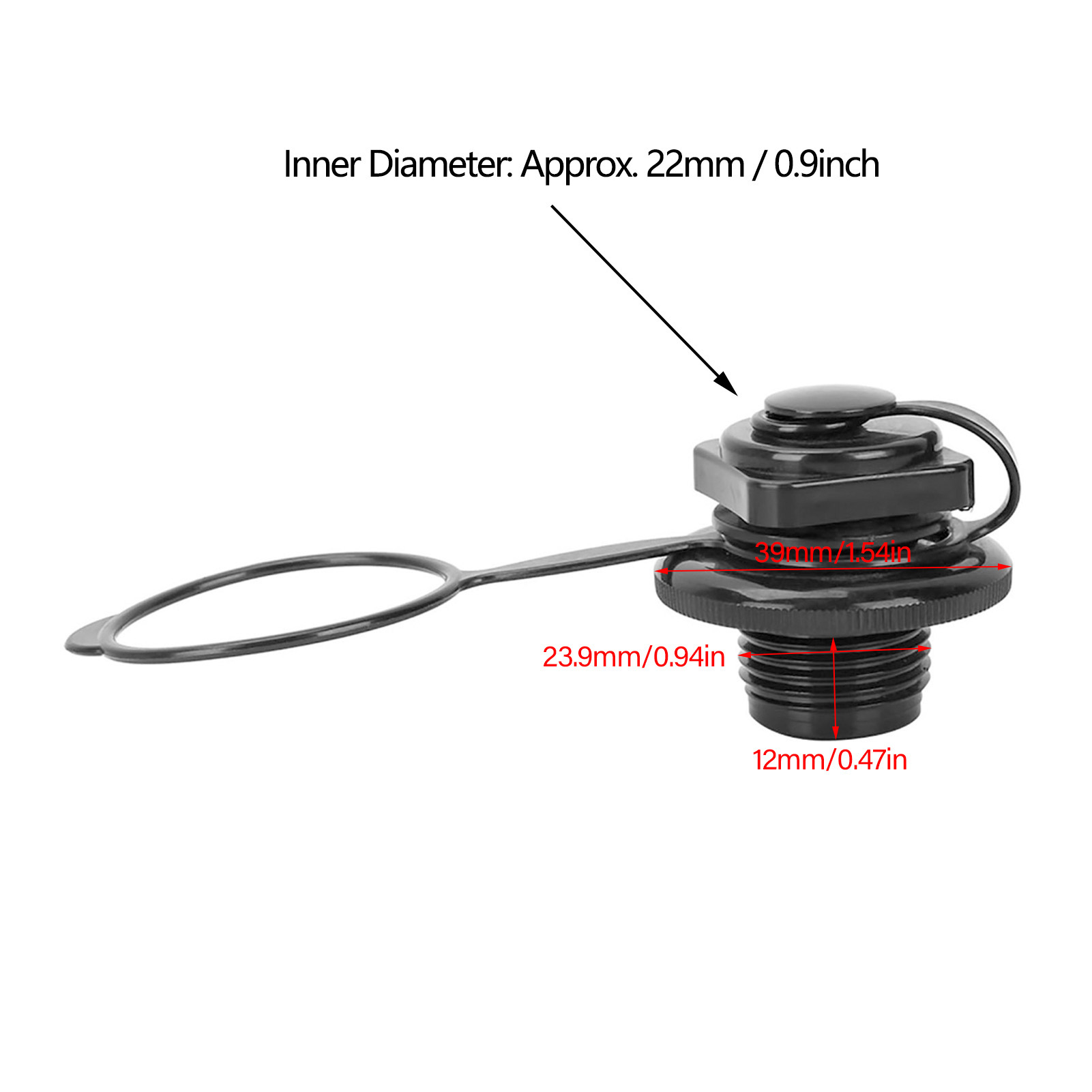 23.9mm Black Plastic Inflatabl – Float Ball Valve Bewertung und Preis