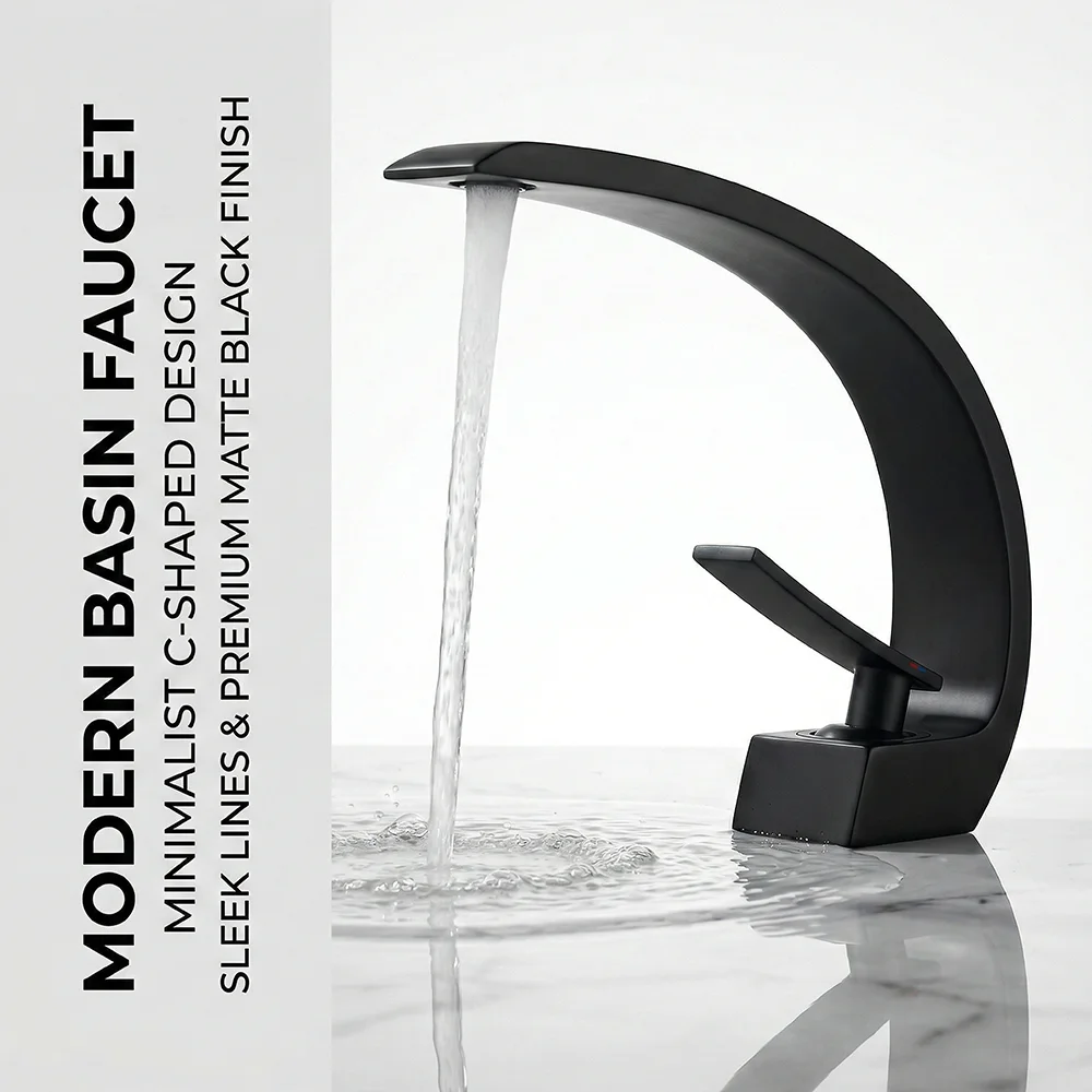 Matte Black Bathroom Faucet, A – Silicone Tap Washer Bewertung und Preis