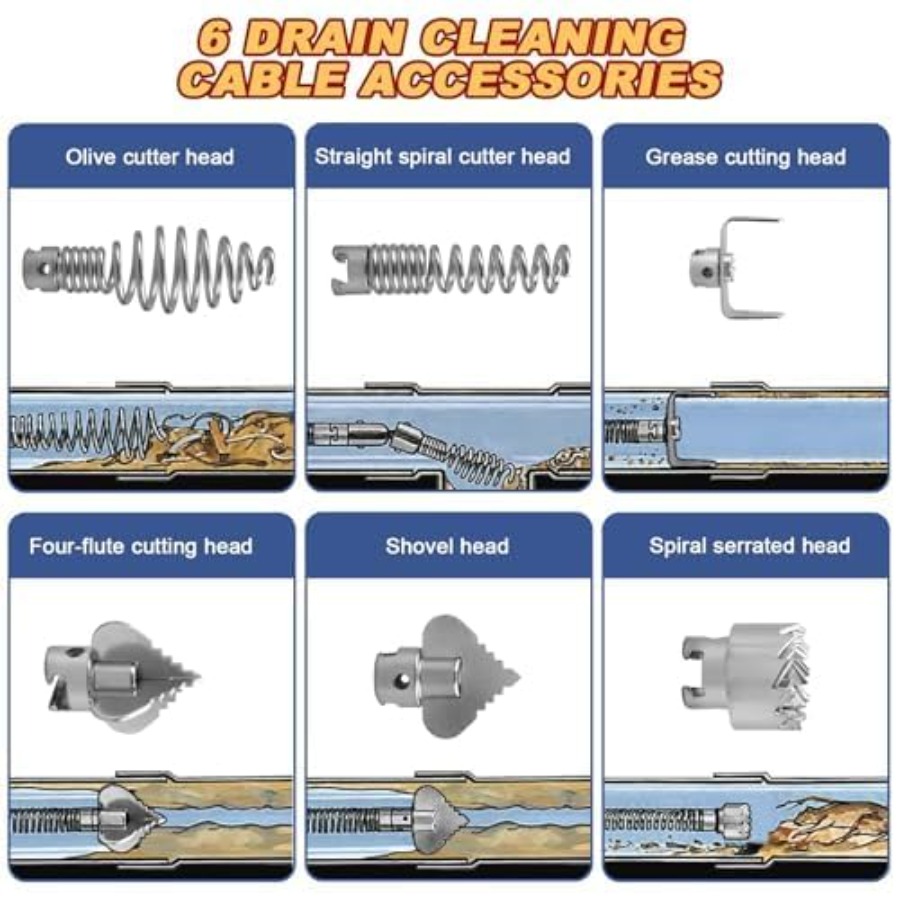 Drain Snake, Drain Auger with  – Drain Snake Flexible Bewertung und Preis