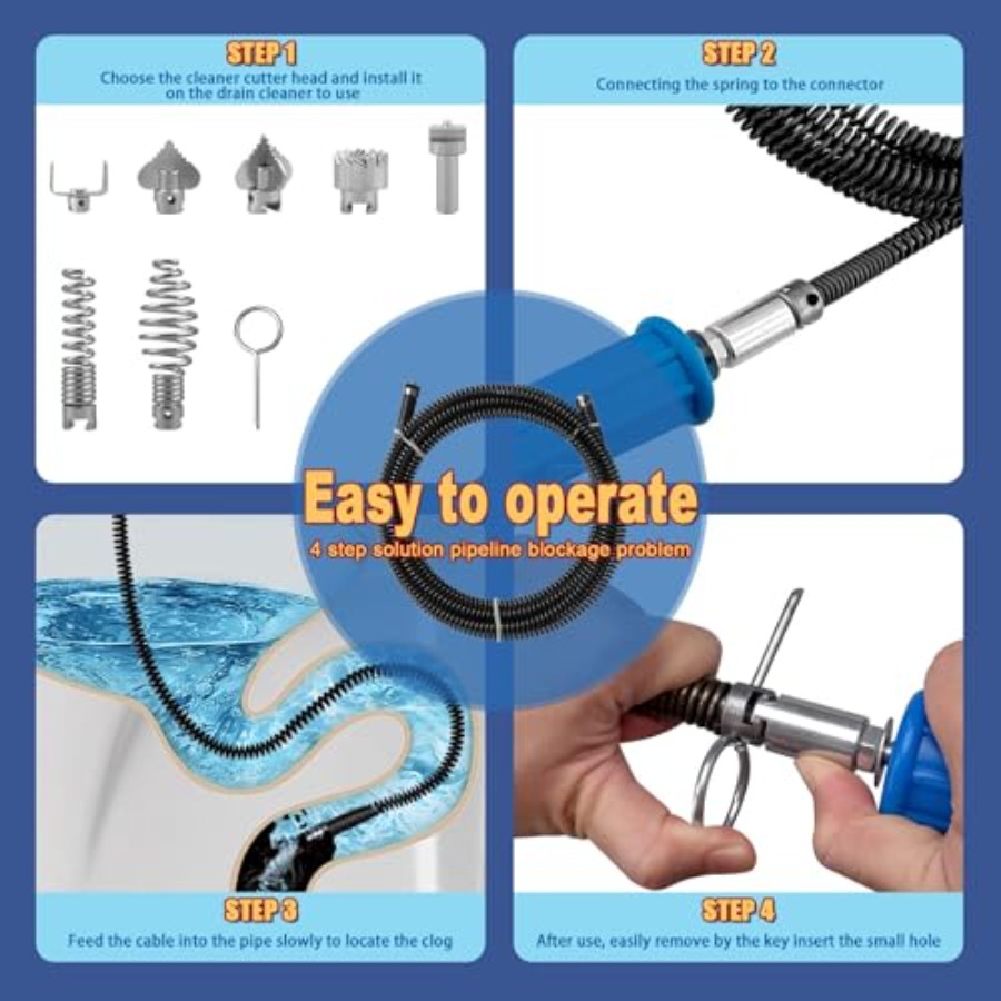 Drain Snake, Drain Auger with  – Drain Snake Flexible Bewertung und Preis