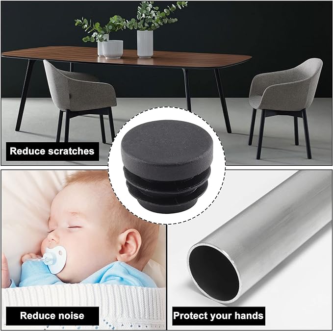 8 PCS Black Round Plastic Blan – Plastic Pipe Clip Bewertung und Preis