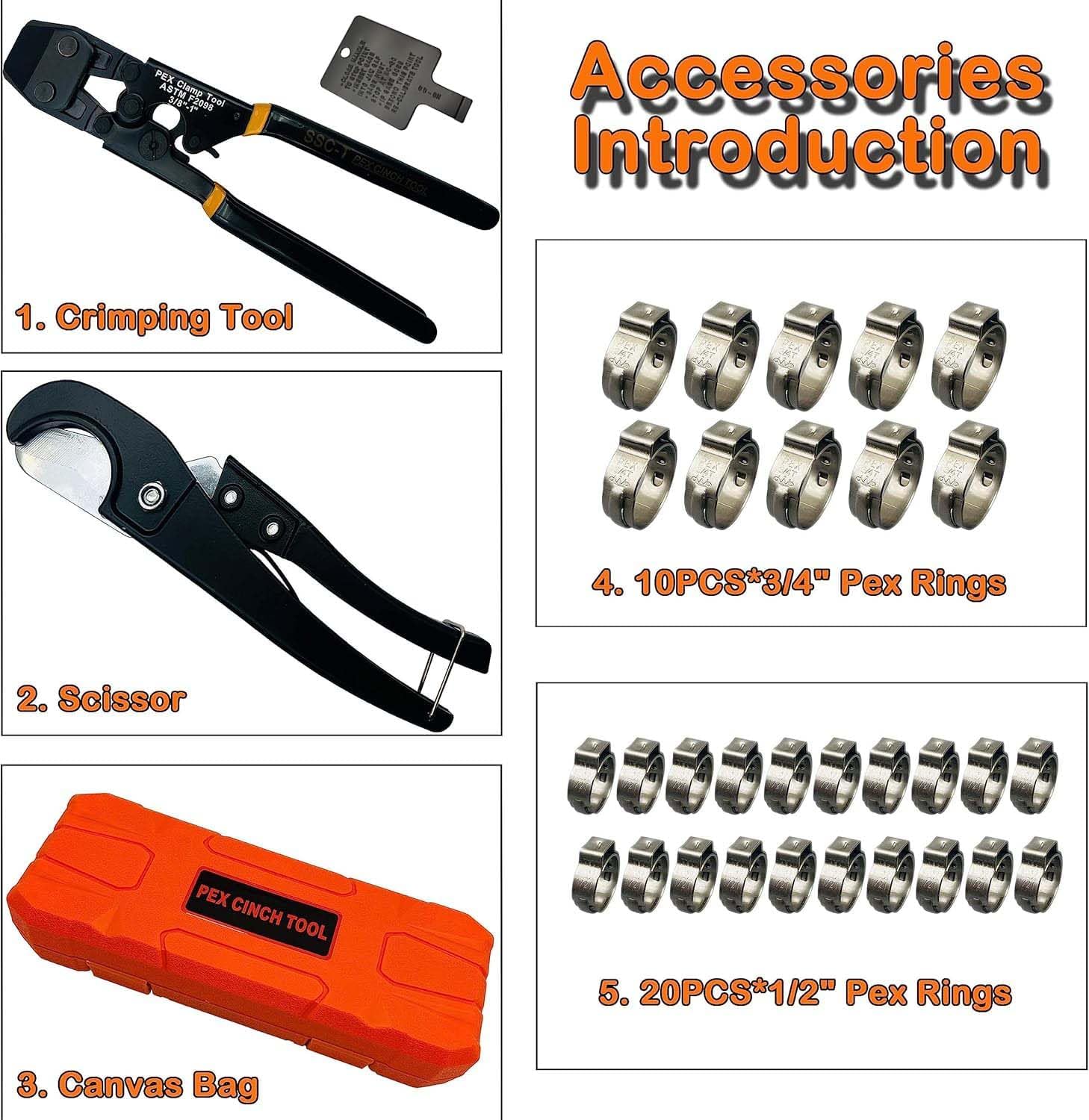 PEX Pipe Clamp Crimping Tool w – Pipe Cutter Ratchet Bewertung und Preis