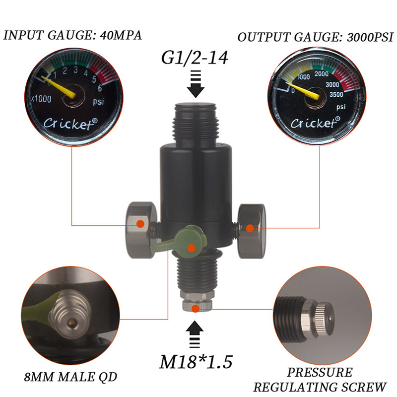 HPA Scuba M18*1.5 Pressure Reg – Float Ball Valve Bewertung und Preis