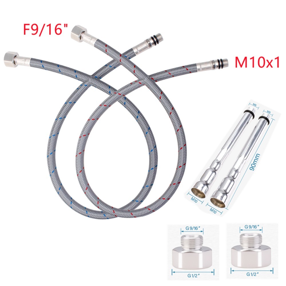 2PCS Flexible Plumbing Pipes G – Flexible Hose Braided Bewertung und Preis