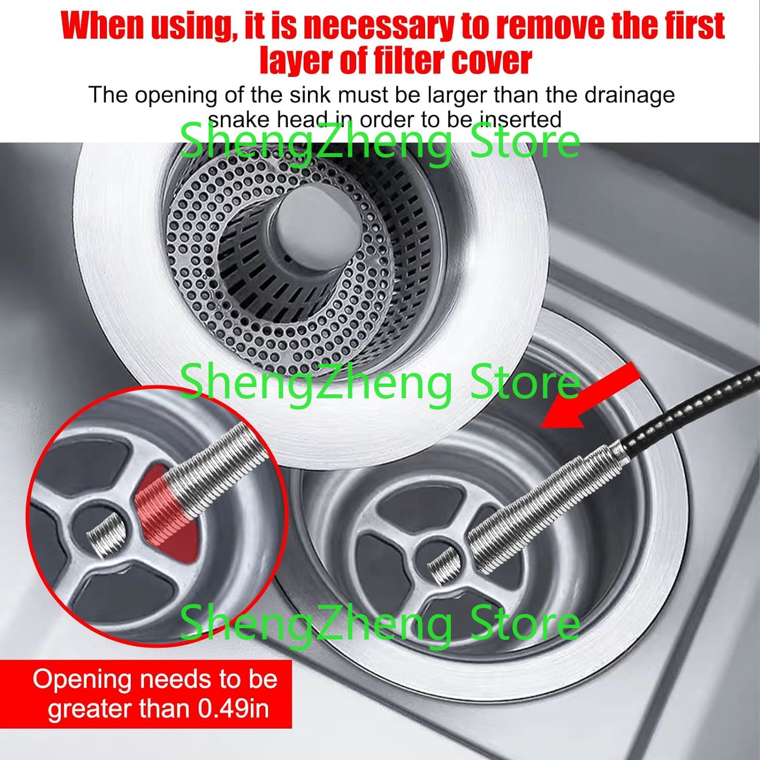 1Pcs Drain Snake Hair Drain Cl – Drain Snake Flexible Bewertung und Preis
