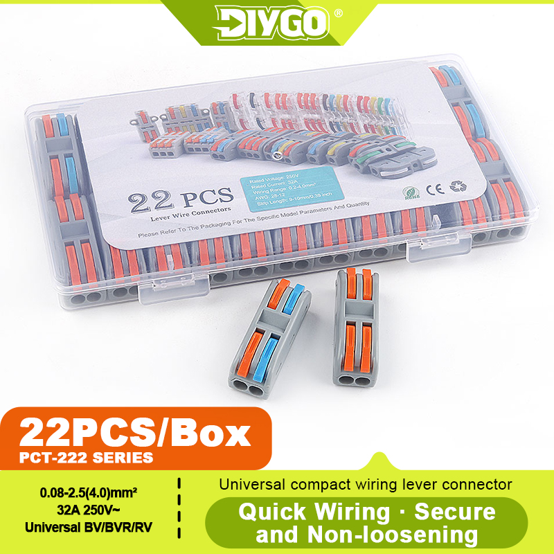 DIY GO 22PCS Lever Wire Connec – Push Fit Connector Bewertung und Preis