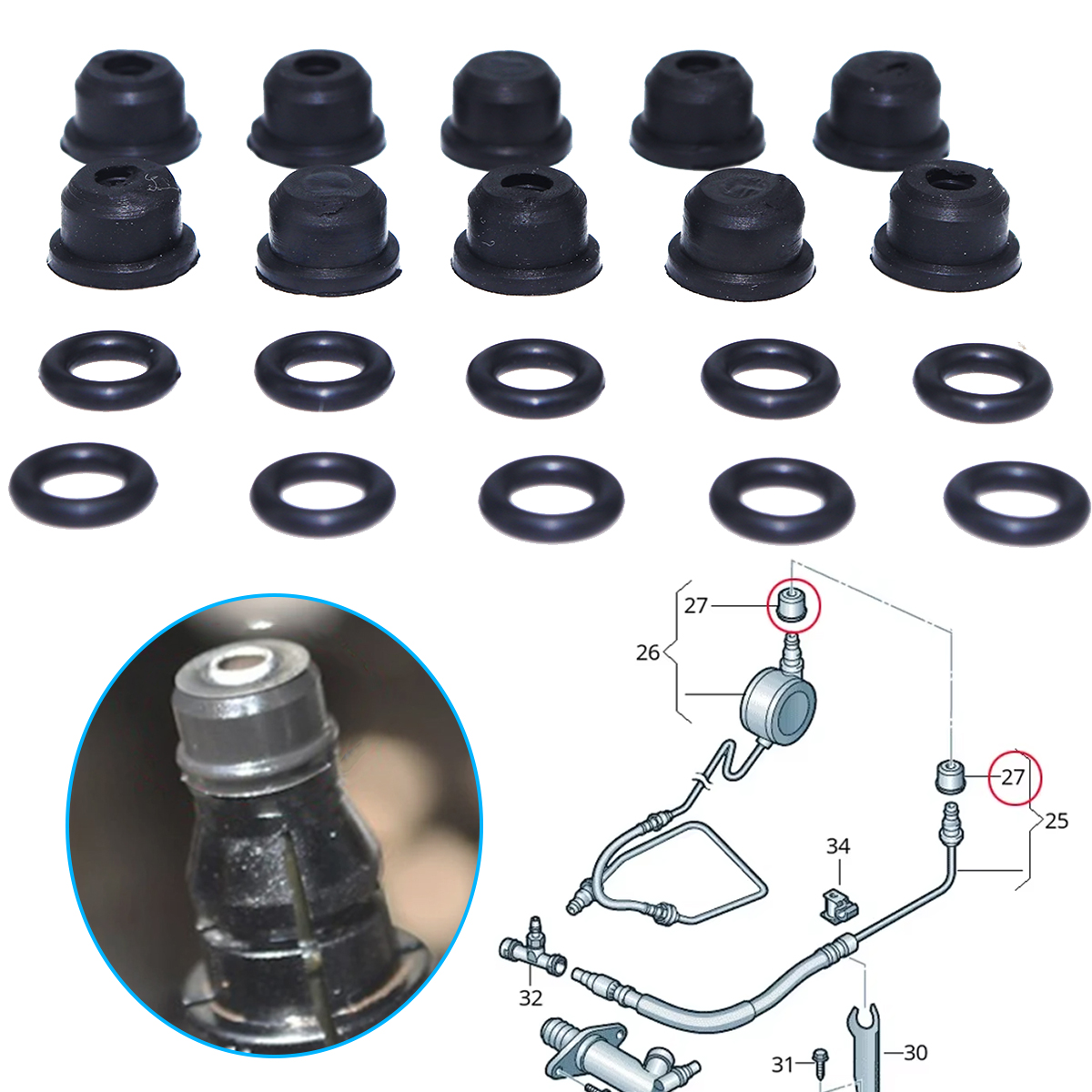 For Fiat Ulysse Peugeot 806 19 – Plastic Pipe Clip Bewertung und Preis