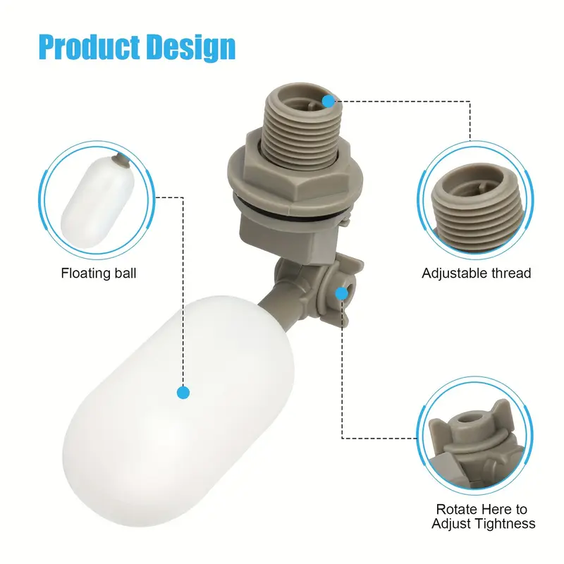 4Pcs Farm Cattle Plastic Water – Float Ball Valve Bewertung und Preis