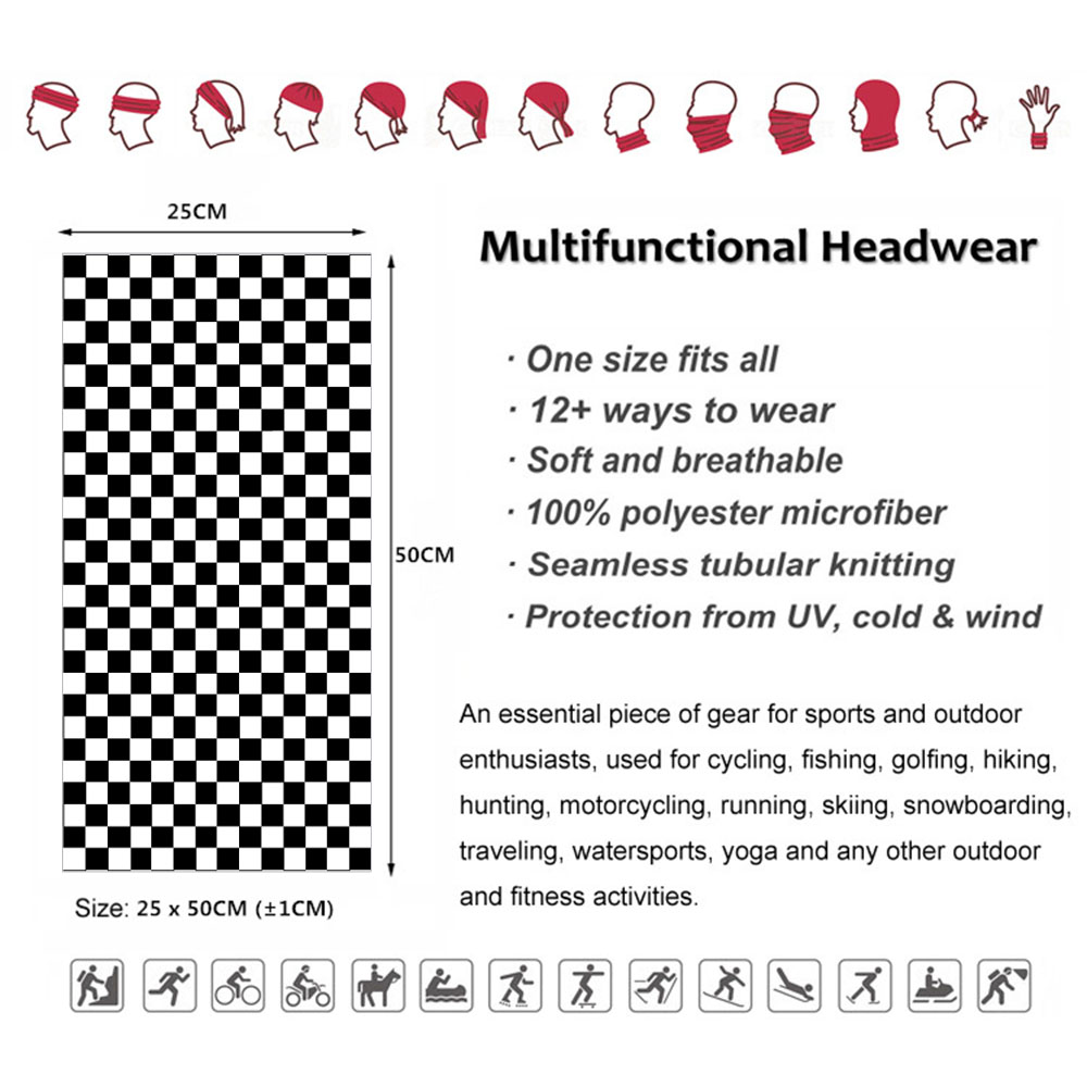 Checkered Ska Printed Headband – Pipe Bending Spring Bewertung und Preis